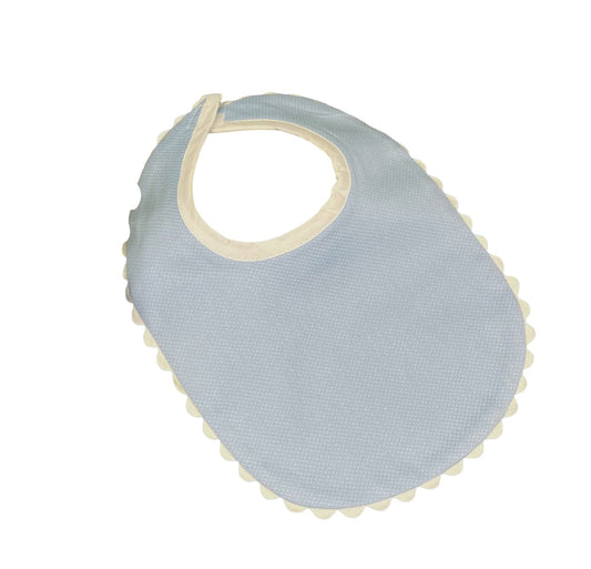 Blue Pique Bib