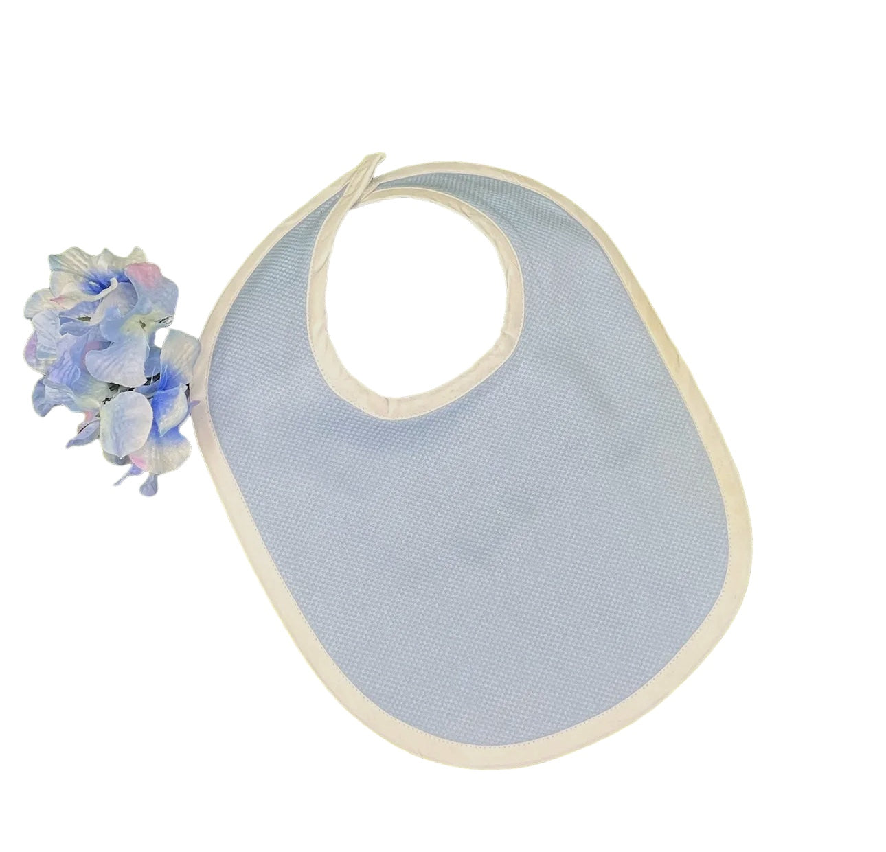 Blue Pique Bib