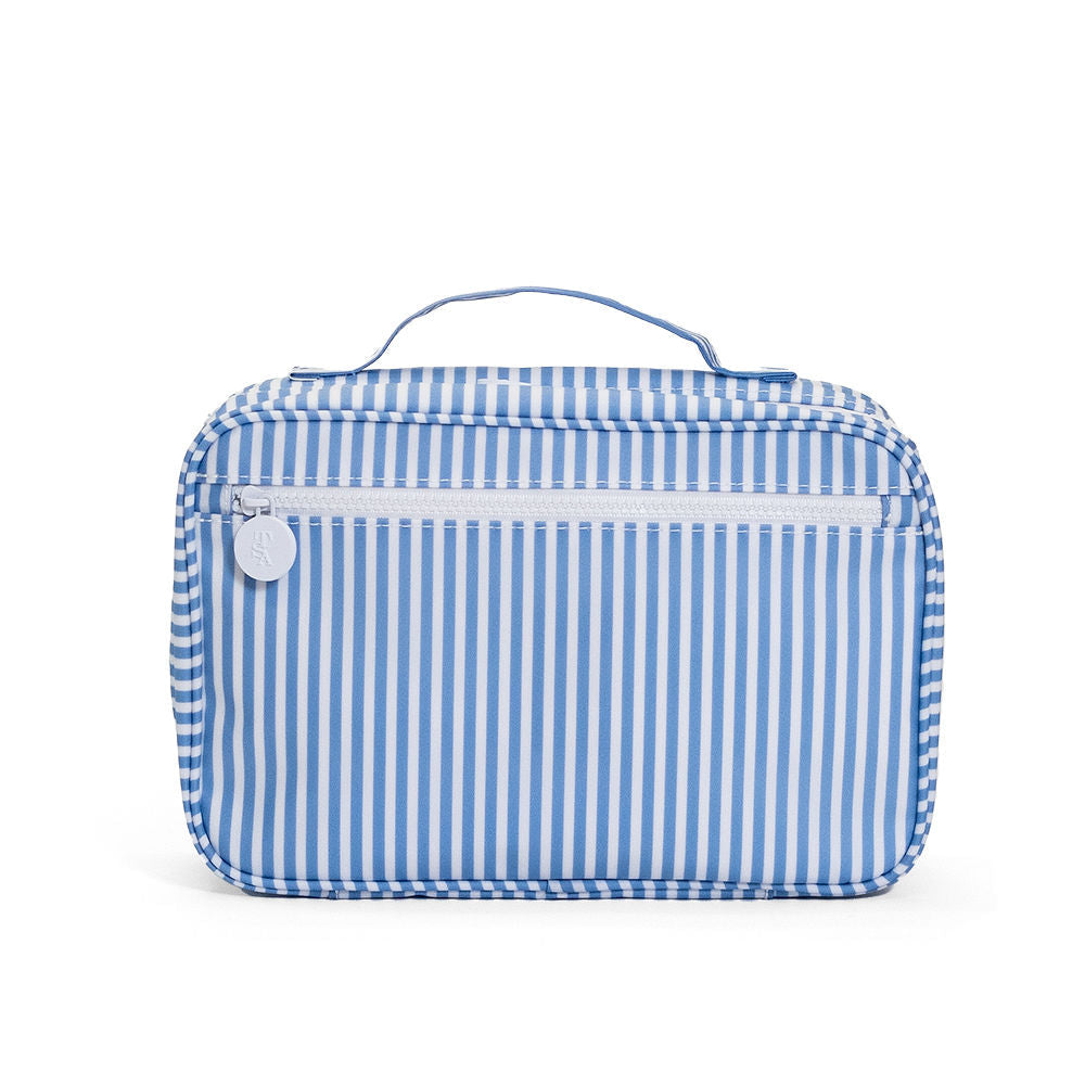 TRVL Bundle Up2- Hanging Toiletry- Pimlico Stripe Chambray