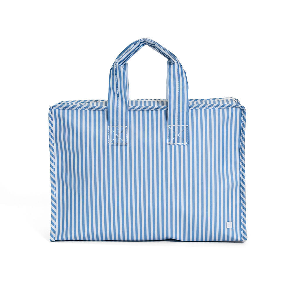 TRVL Overnight Tote-Pimlico Stripe Chambray