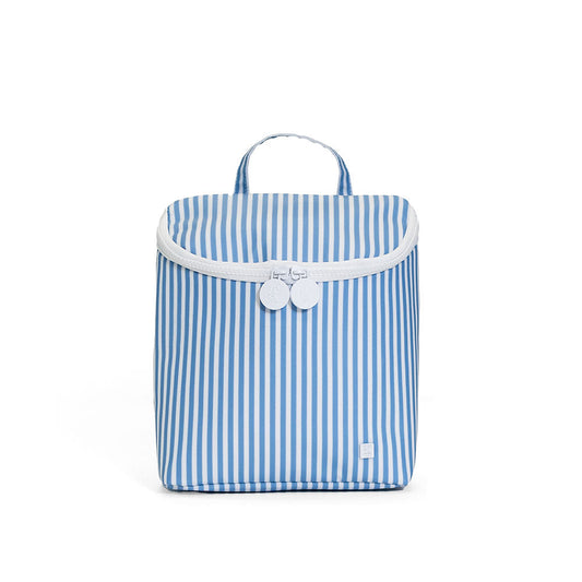 TRVL Takeaway Lunch Bag- Insulated Pimlico Stripe Chambray