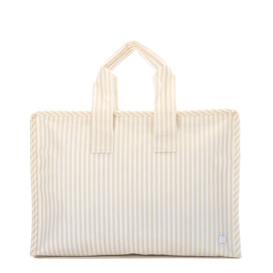 TRVL Overnight Tote- Pimlico Stripe Sand