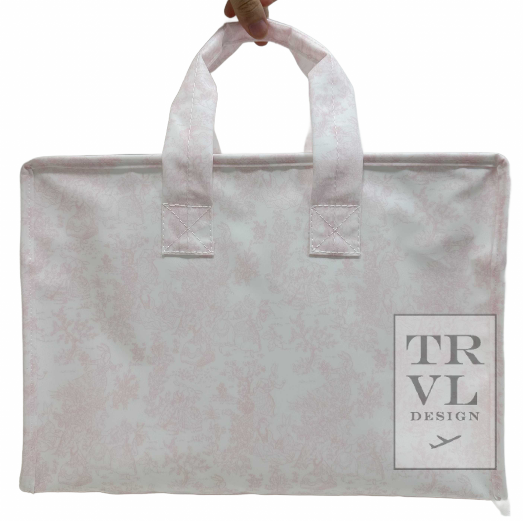 TRVL Overnight Tote -Bunny Pink Toile