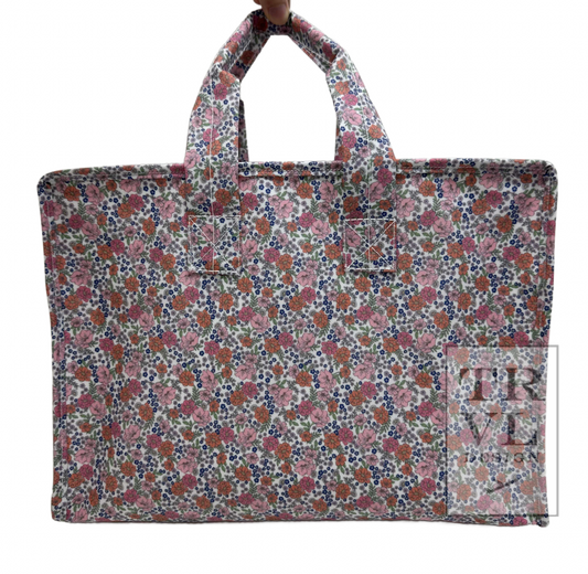 TRVL Overnight Tote -Garden Floral