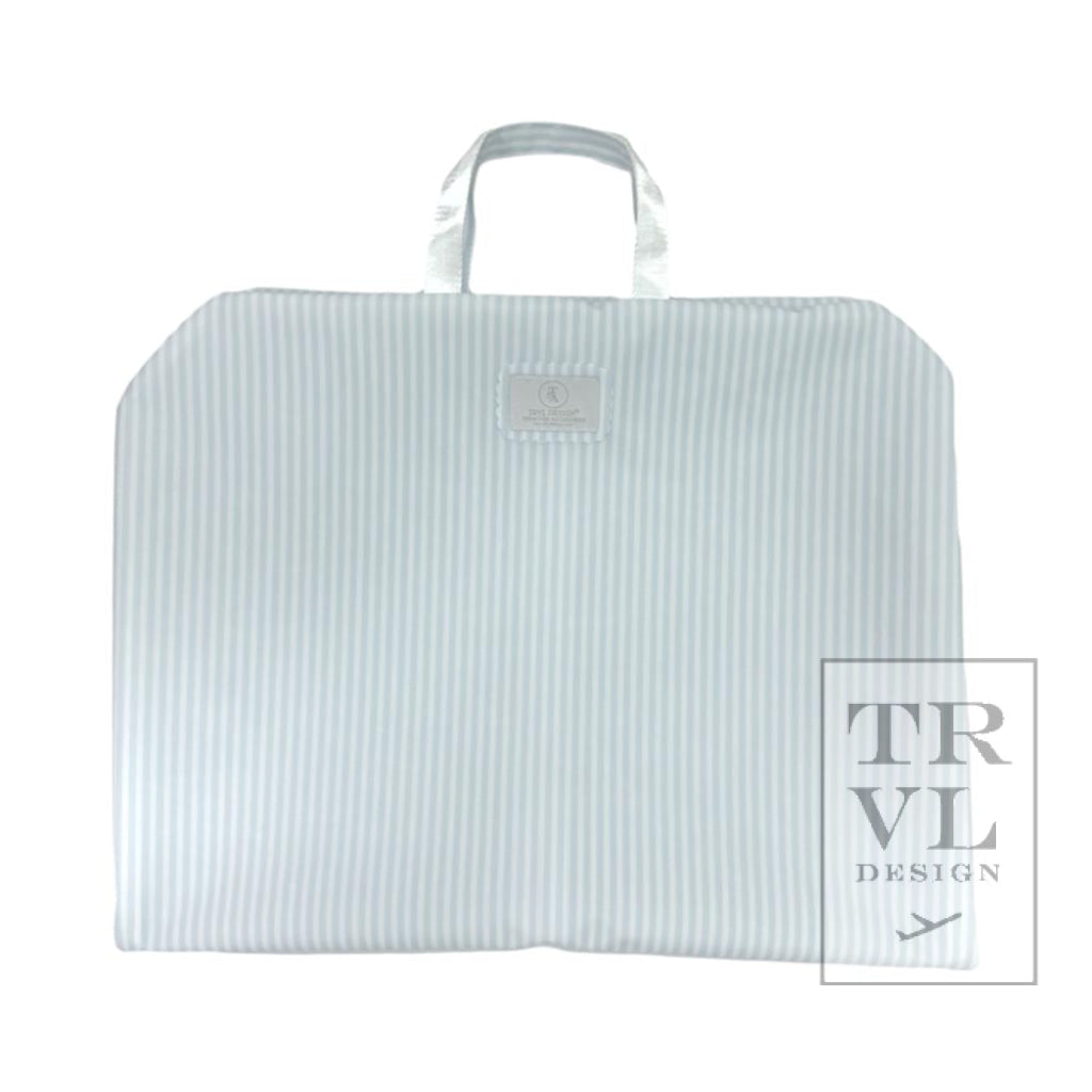 TRVL Garment Bag- Pimlico Stripe Blue