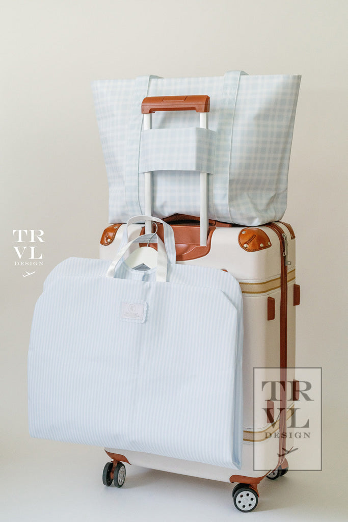 TRVL Garment Bag- Pimlico Stripe Blue