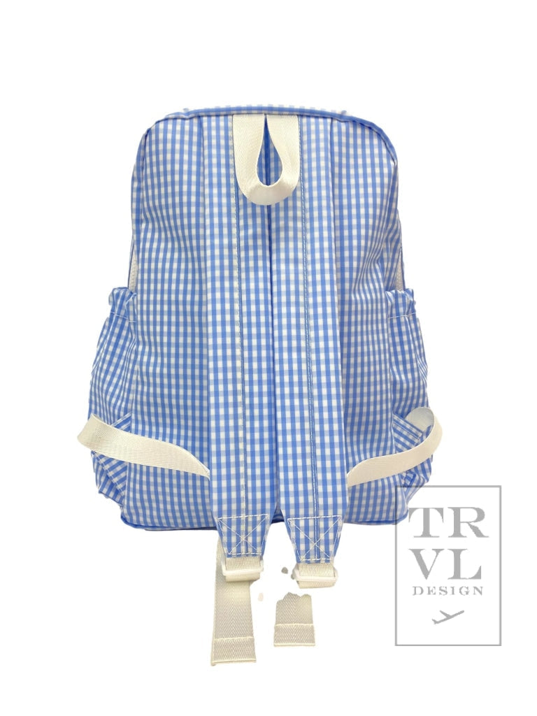 TRVL Backpacker- Sky Gingham