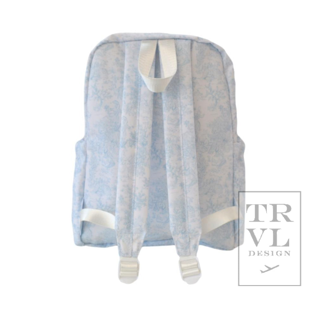 TRVL Backpacker- Bunny Blue Toile