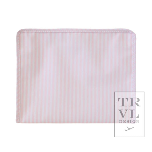 TRVL Roadie- Pimlico Stripe Pink Large