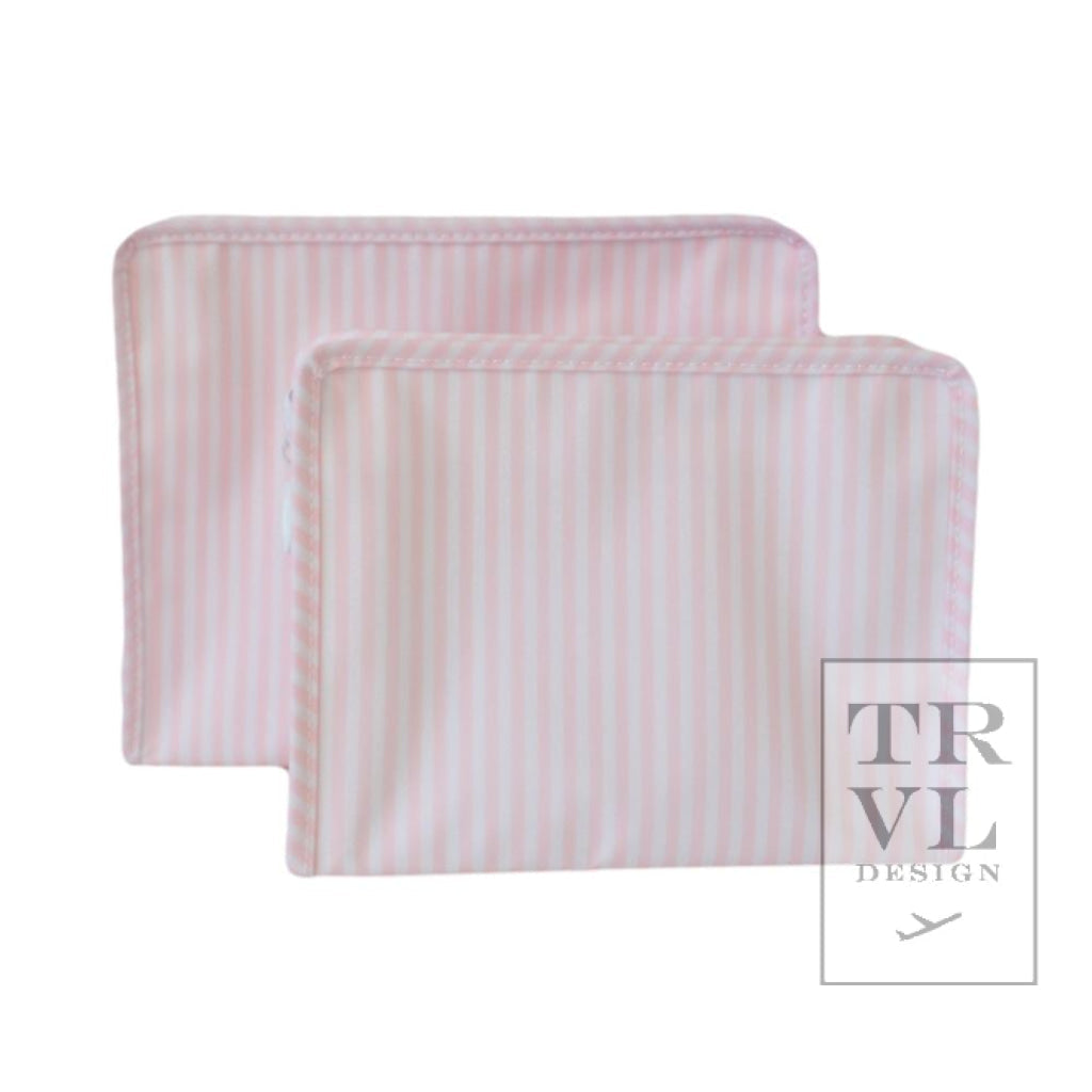 TRVL Roadie- Pimlico Stripe Pink Large