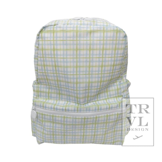 TRVL Backpacker- Classic Plaid Green