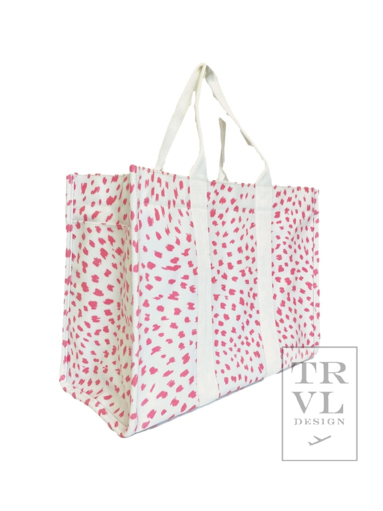 TRVL Spot On! Large Tote- Spot Pink