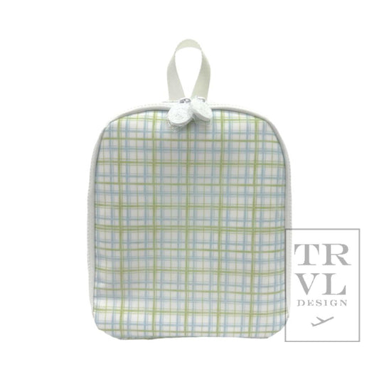 TRVL Lunch Bag- Classic Plaid Green