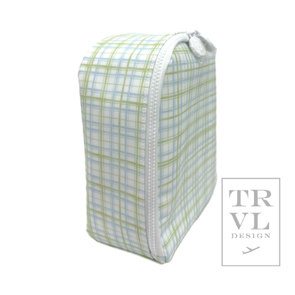 TRVL Lunch Bag- Classic Plaid Green