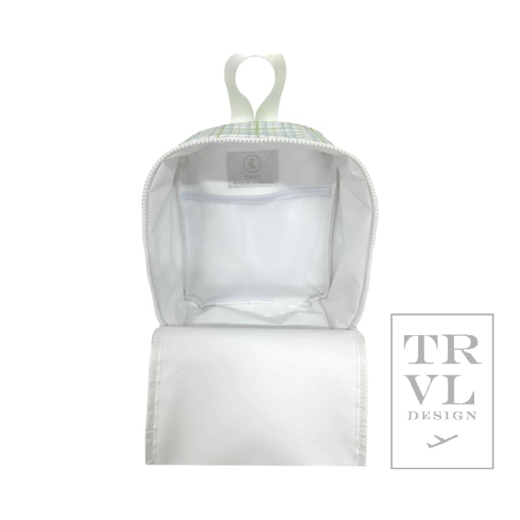 TRVL Lunch Bag- Classic Plaid Green