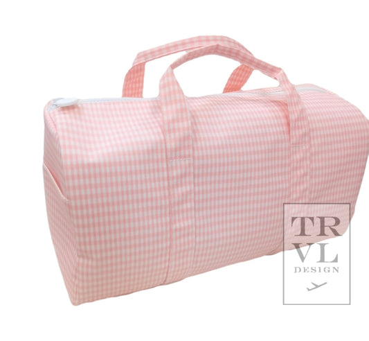 TRVL Weekender- Taffy Gingham Duffle Bag