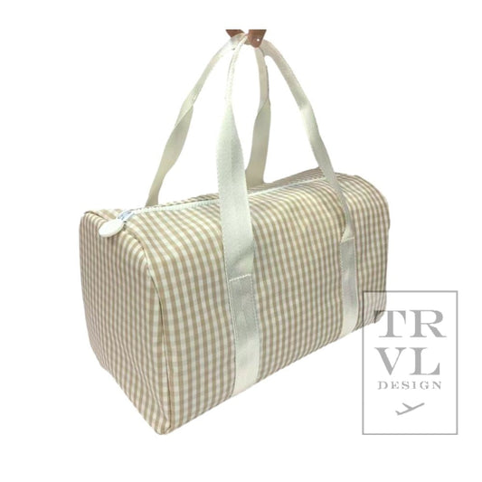 TRVL Mini Packer- Khaki Gingham