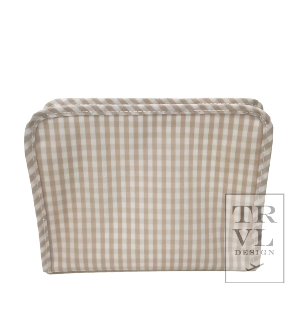 TRVL Roadie- Khaki Gingham