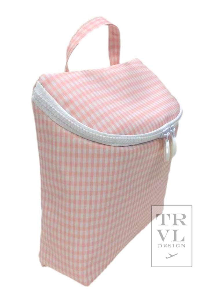 TRVL Takeaway Lunch Bag- Insulated Taffy Gingham