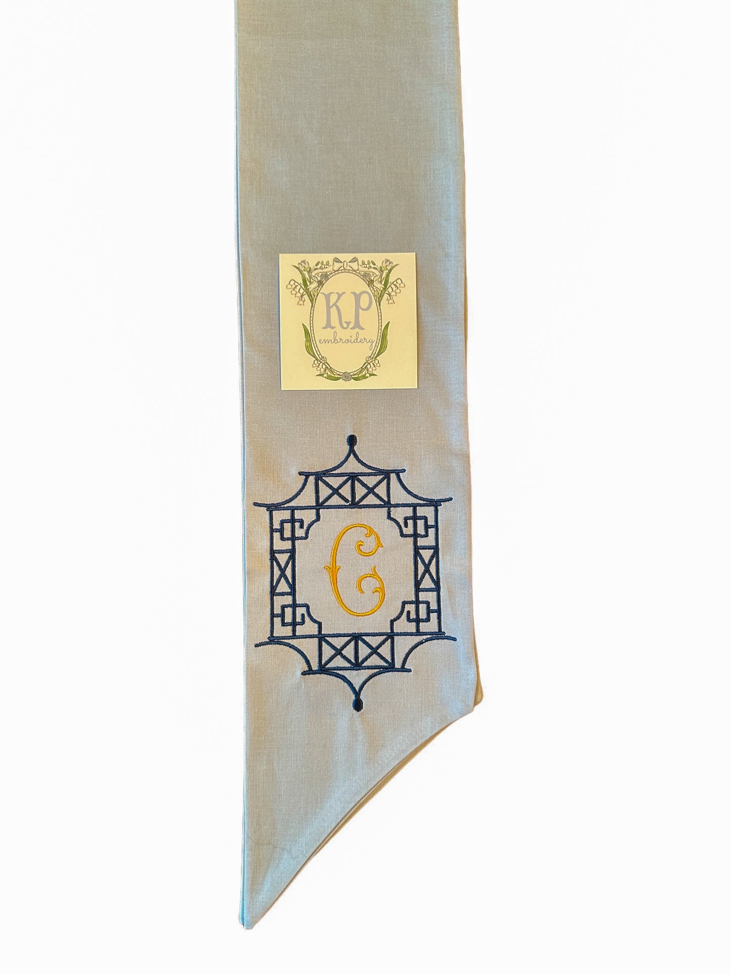 Chinoiserie Pogada Wreath Sash