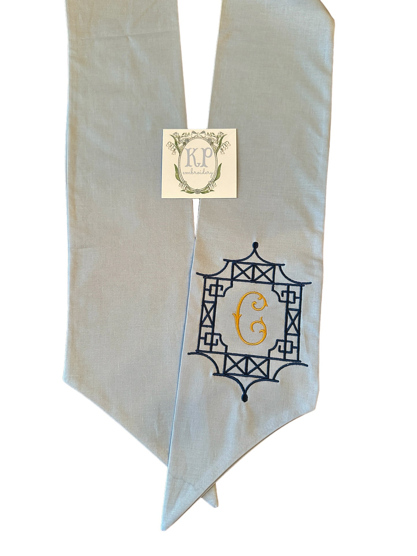 Chinoiserie Pogada Wreath Sash
