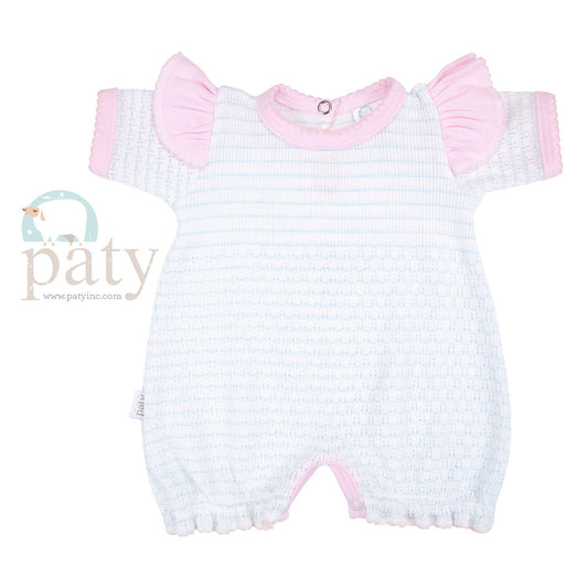 PREORDER Paty Pinstripe Angel Sleeve Bubble w/ Pima Trim Options