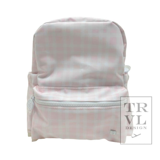 TRVL Mini Backer- Pimlico Plaid Pink