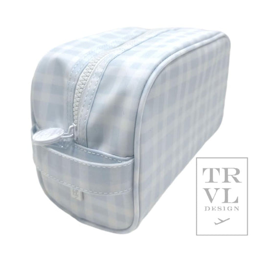 TRVL Toiletry Bag- Pimlico Plaid Blue