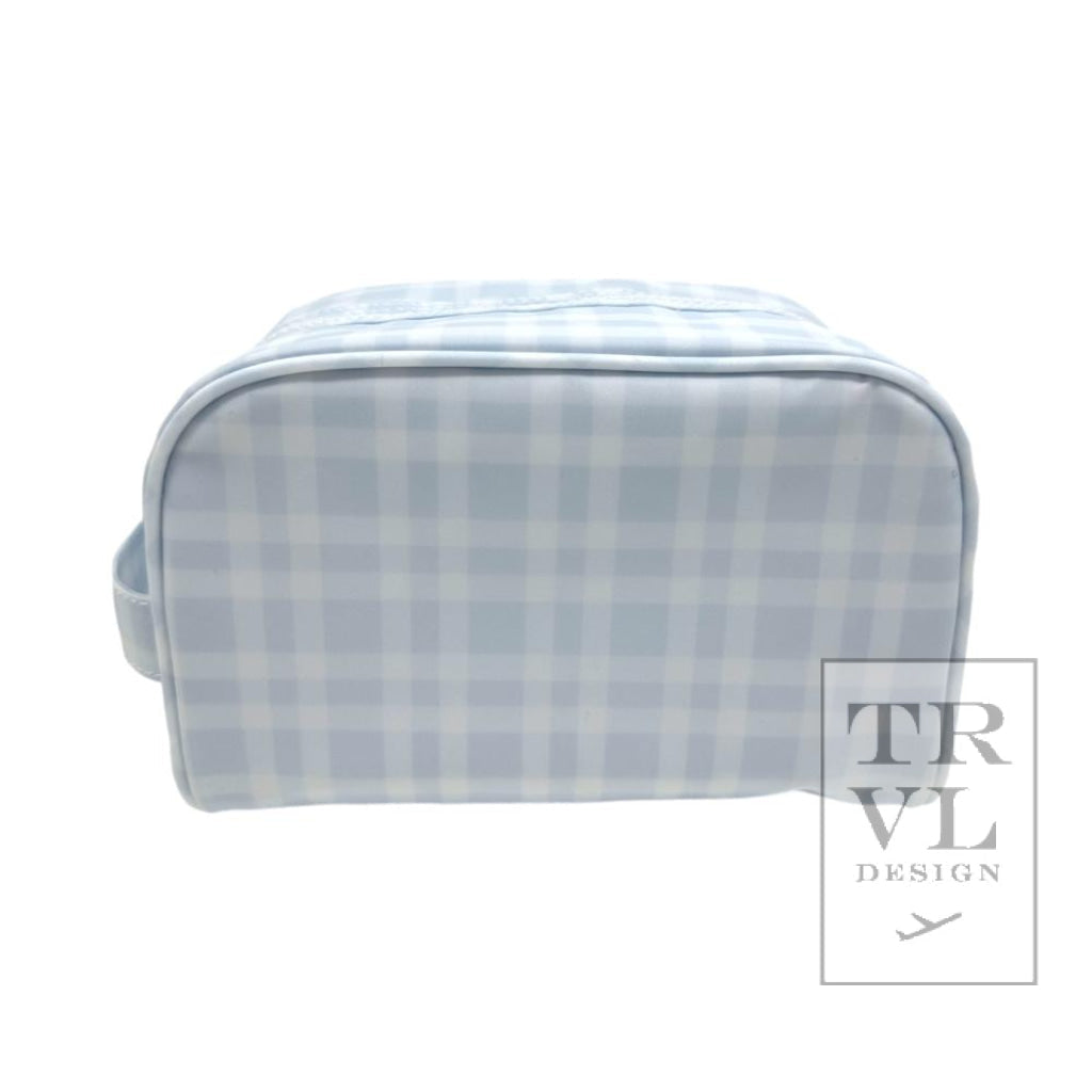 TRVL Toiletry Bag- Pimlico Plaid Blue