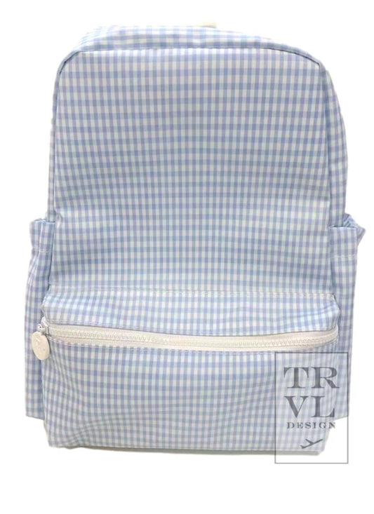 TRVL Backpacker- Mist Gingham