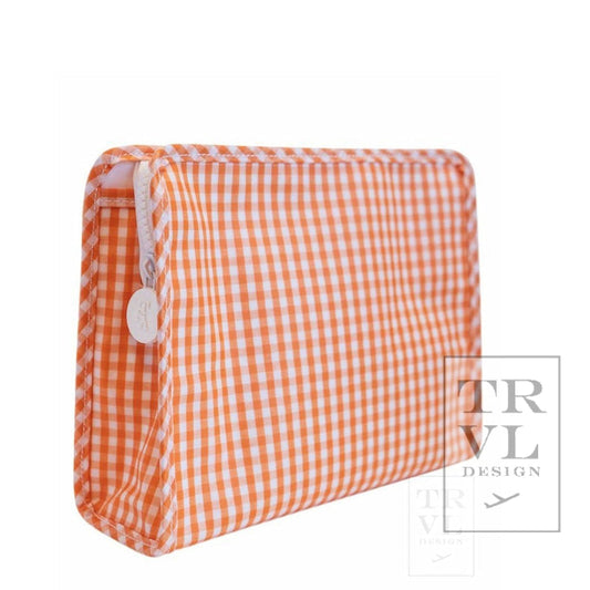 TRVL Roadie- Orange Gingham