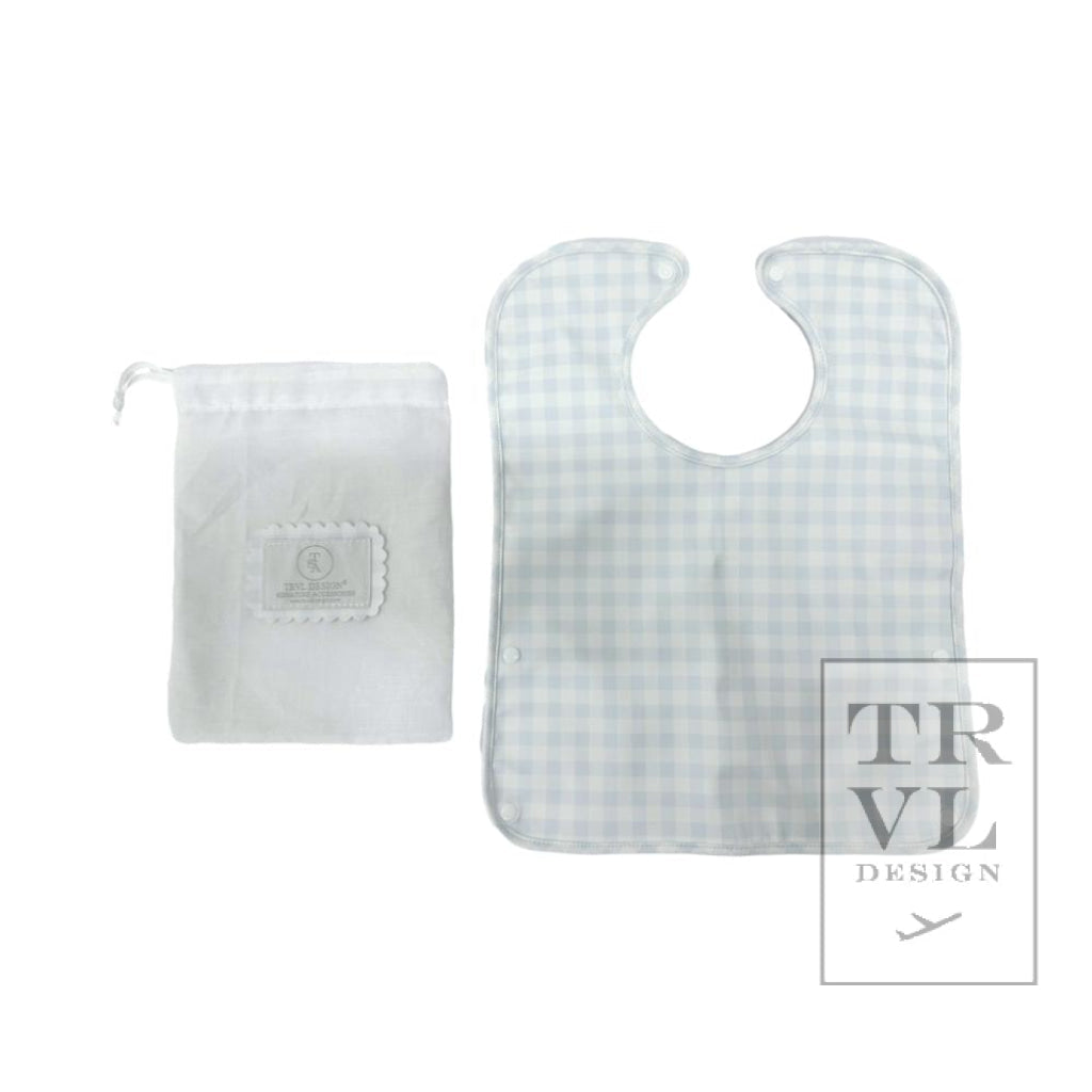 TRVL Best Bib- Pimlico Check Blue