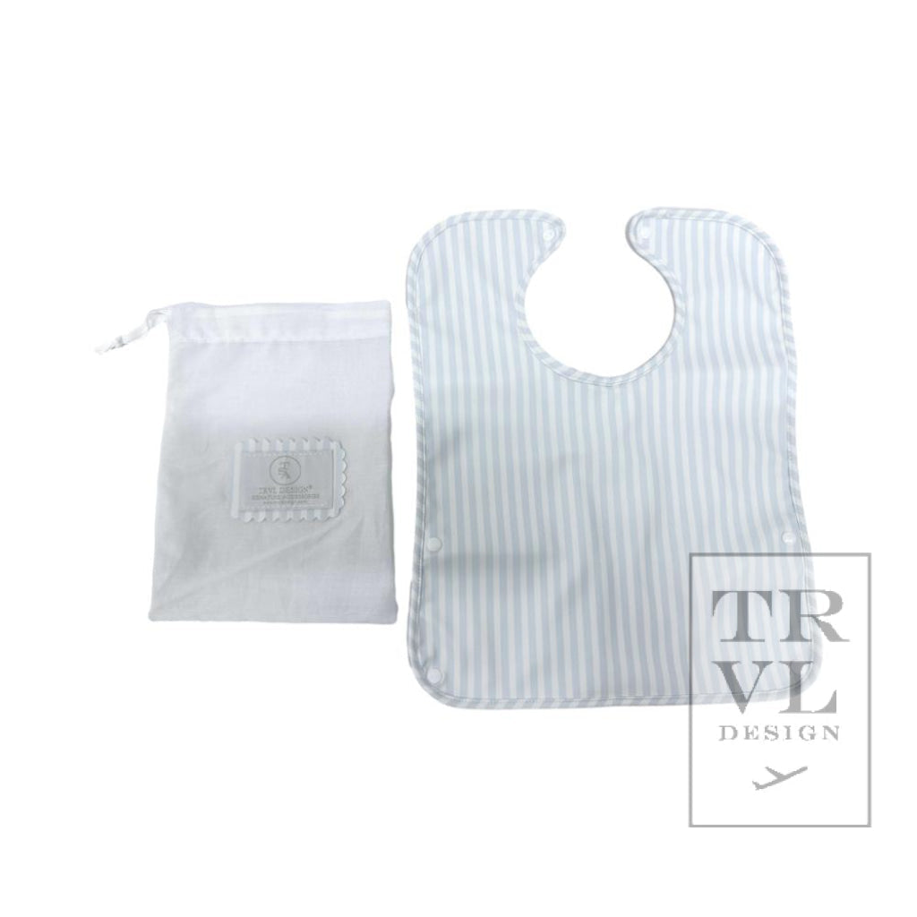 TRVL Best Bib- Pimlico Stripe Blue