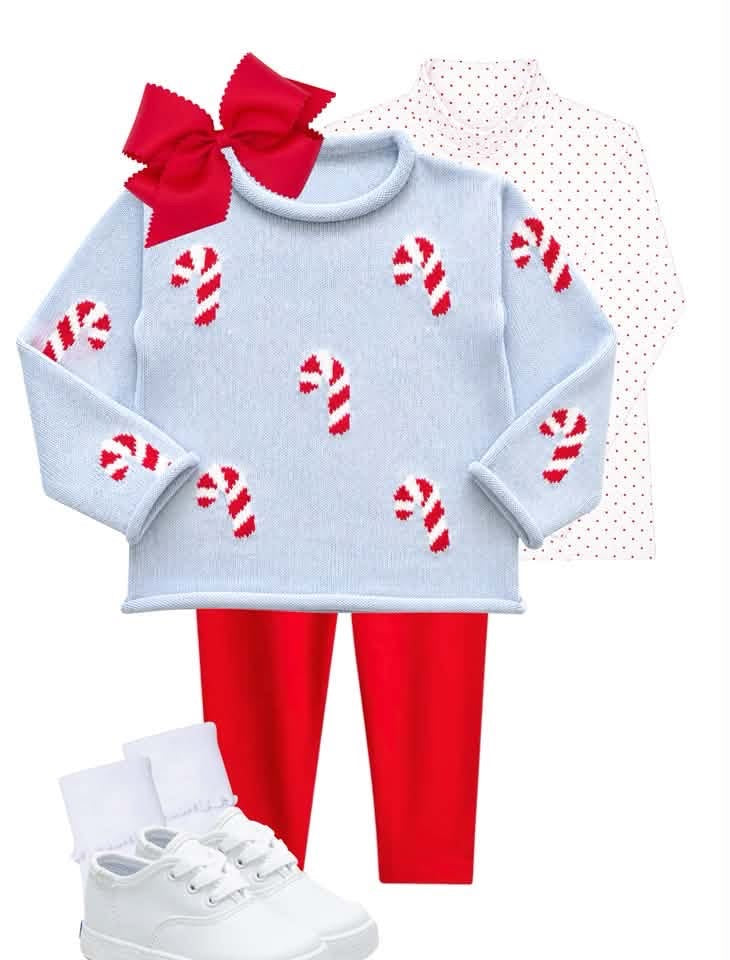 Preorder - Unisex Candy Cane Rollneck