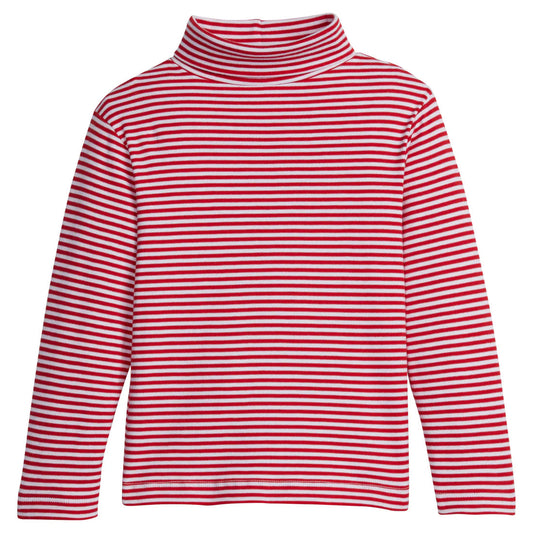 Preorder - Red and white stripe turtle neck