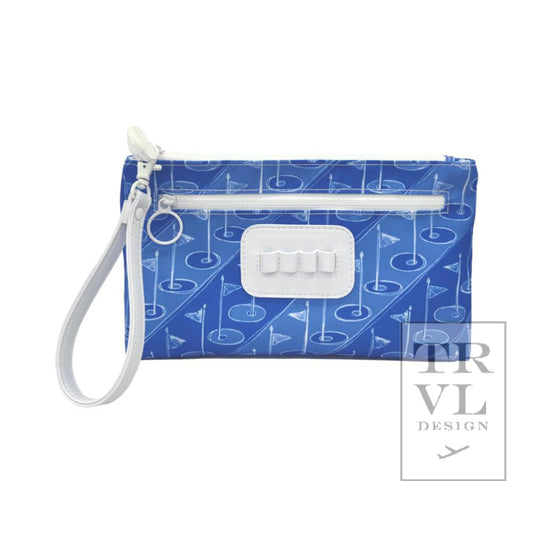 Ditty Wristlet- On Par Blue Tee