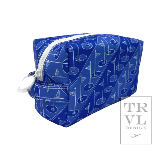 Dopp Bag Ditty Wristlet- On Par Blue Tee