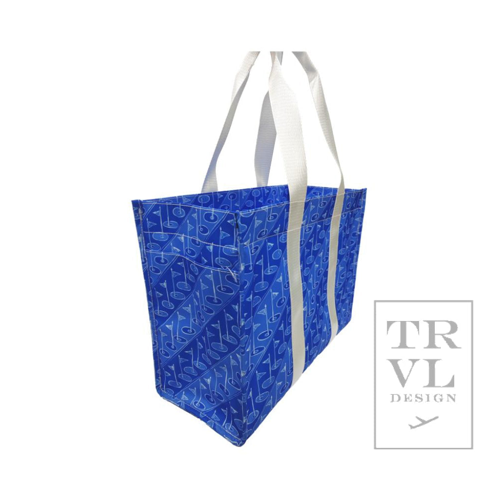 TRVL Large Tote- On Par Blue Tee