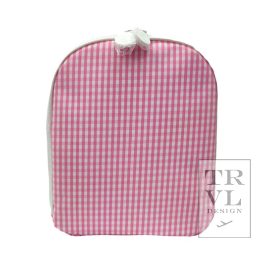 TRVL Lunch Bag- Pink Gingham