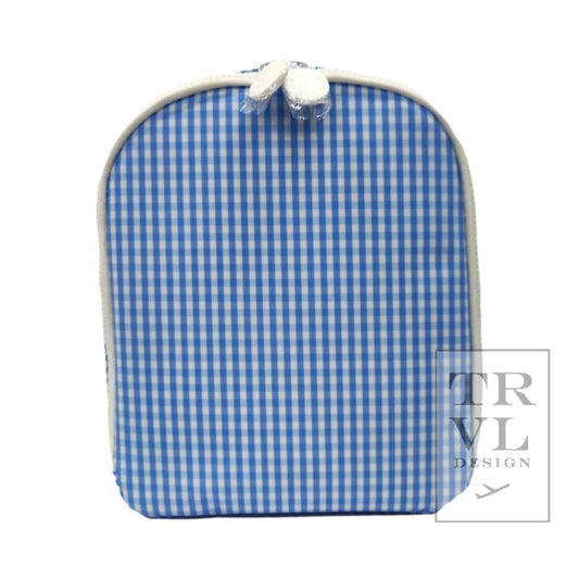 TRVL Lunch Bag- Sky Gingham