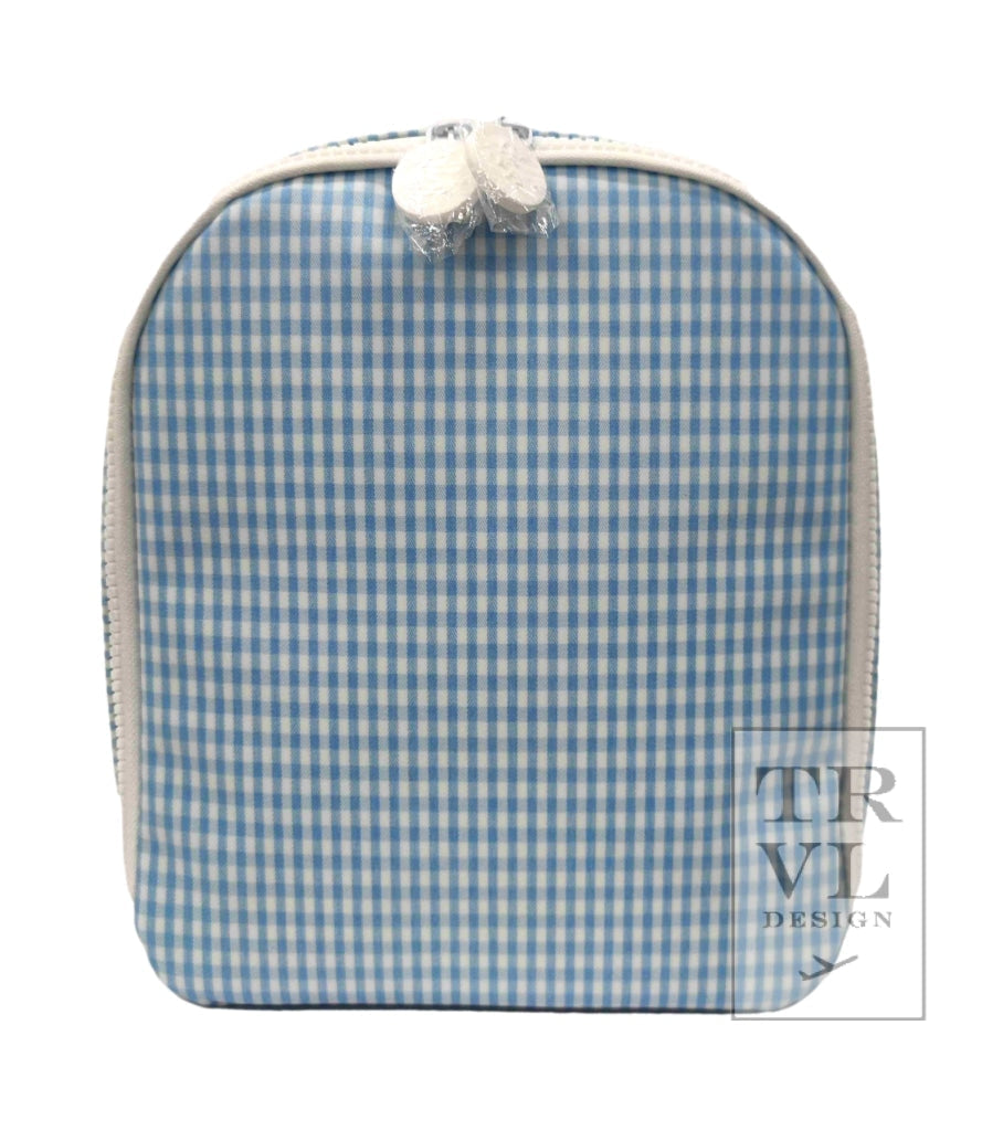 TRVL Lunch Bag- Mist Gingham