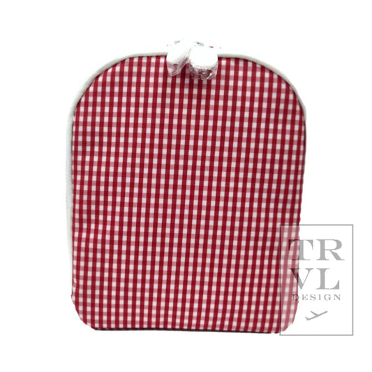 TRVL Lunch Bag- Red Gingham