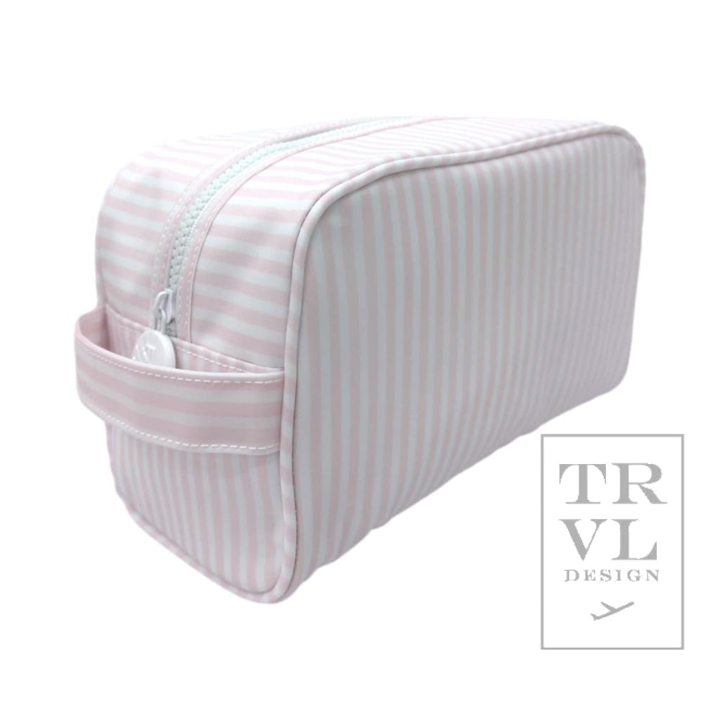 TRVL Toiletry Bag- Pimlico Stripe Pink