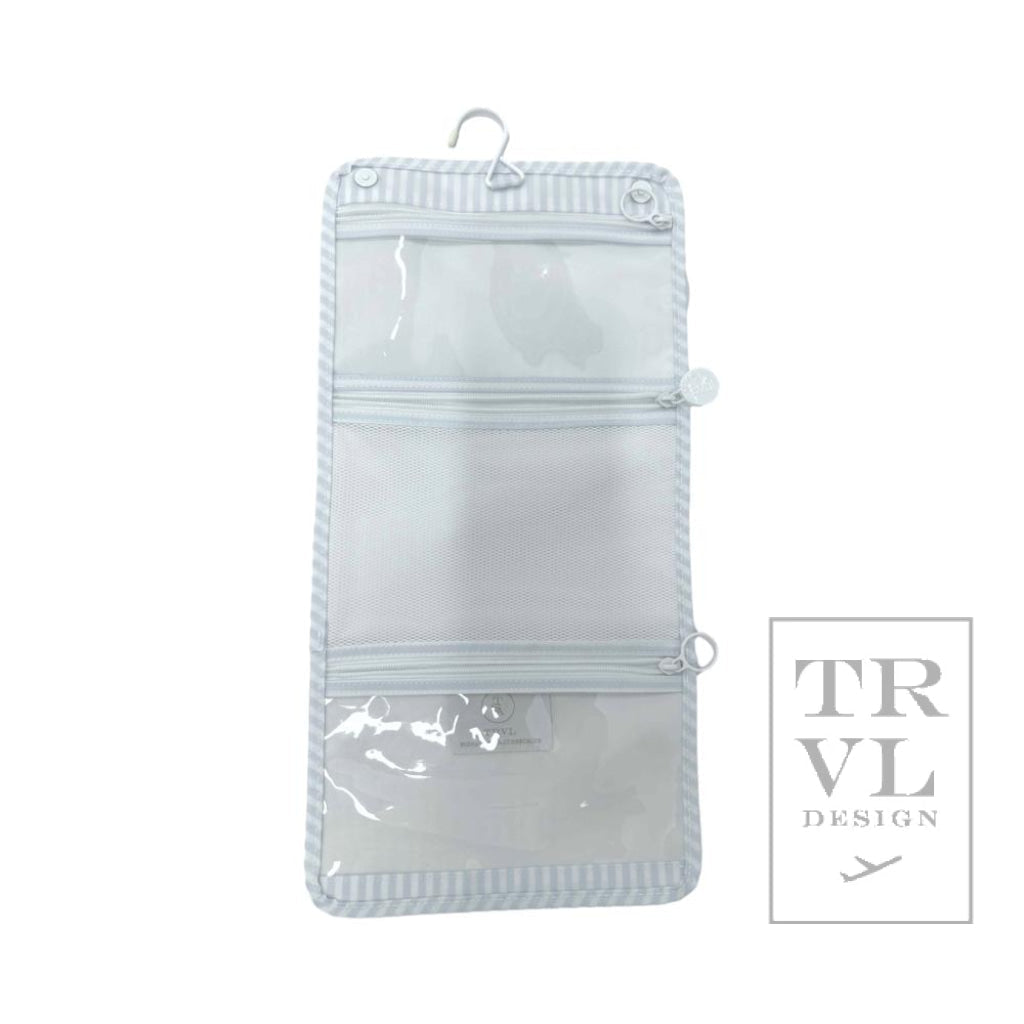 TRVL Mini Roll Up Hanging Bag- Pimlico Stripe Blue