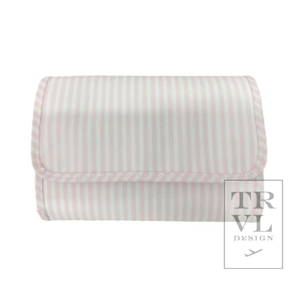 TRVL Mini Roll Up Hanging Bag- Pimlico Stripe Pink