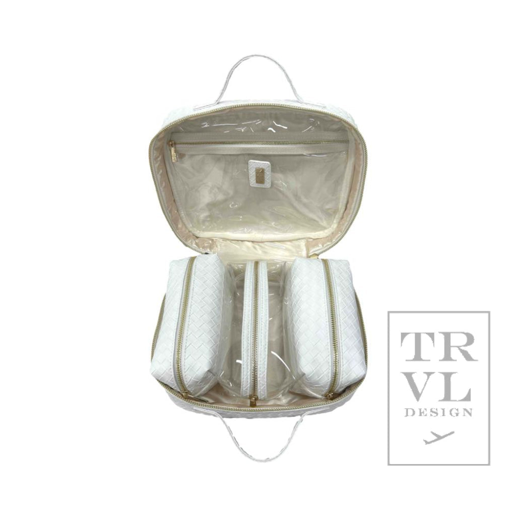 Luxe Bridal TRVL2 Case- Woven White