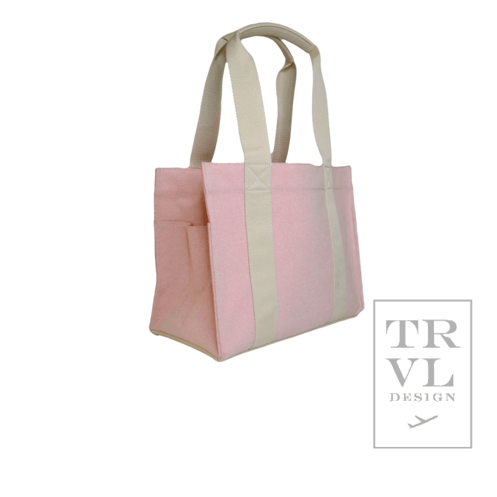 Trvl Luxe Linen Tote- Flamingo