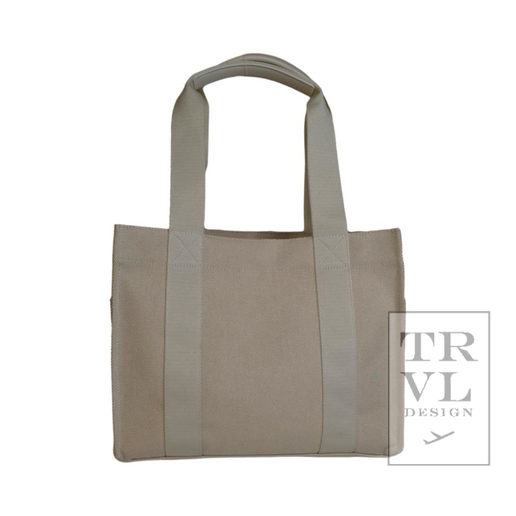 Trvl Luxe Linen Tote- Sand