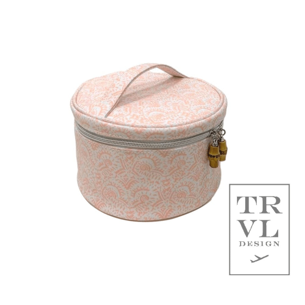 Trvl Round Case Nested Set- Batik Blush