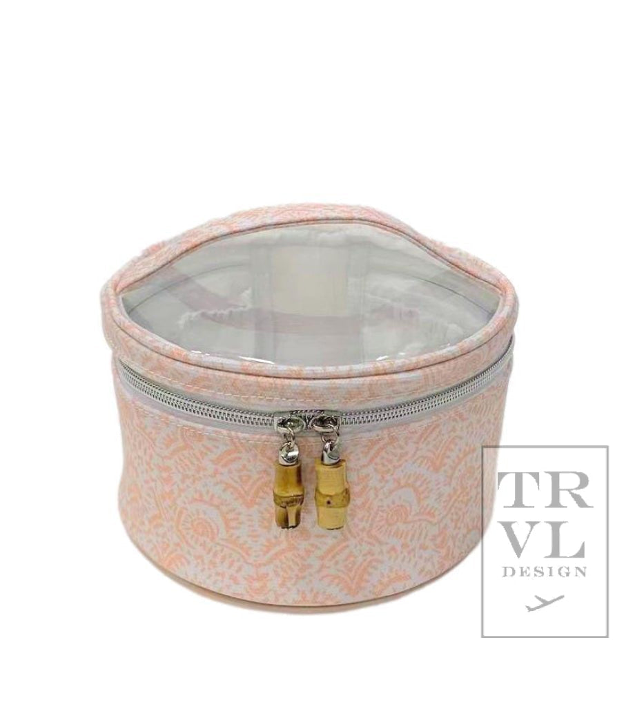 Trvl Round Case Nested Set- Batik Blush